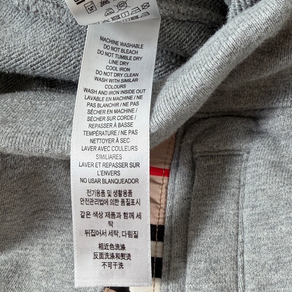 Burberry London Check Panel Cotton Jogging Joggers Pant Boys Size 12 - Picture 13 of 16